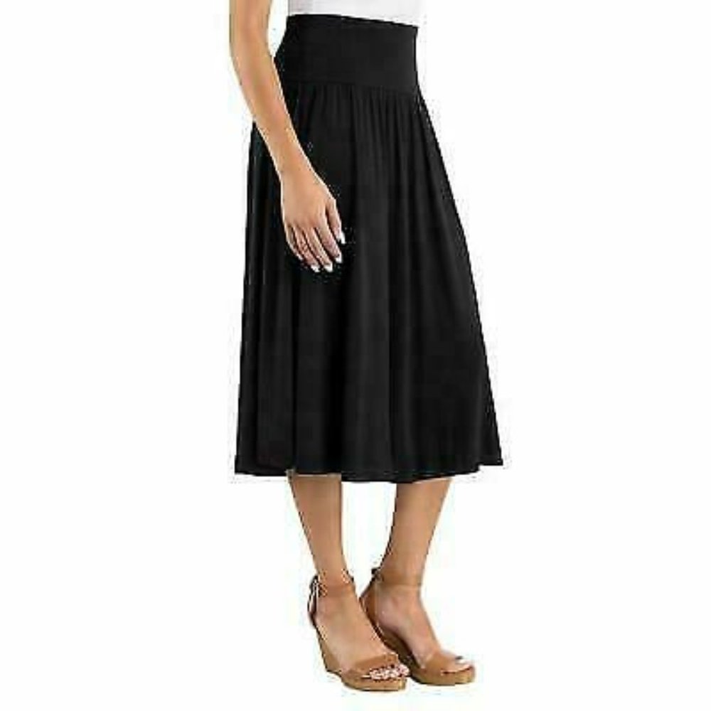 Hilary Radley Womens Pull On Circular Skirt - Picture 3 of 3